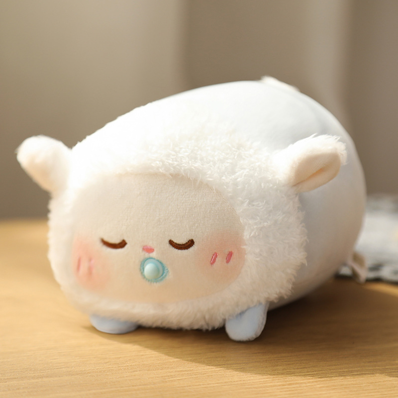 七夕礼物羊咩咩母婴抱枕情人节礼品女朋友节日礼物奶嘴羊毛绒公仔