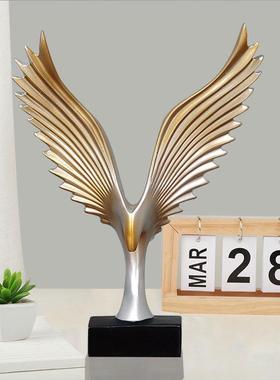 酒柜装饰品摆件欧式简约现代创意家居饰品电视柜办公室大鹏展翅