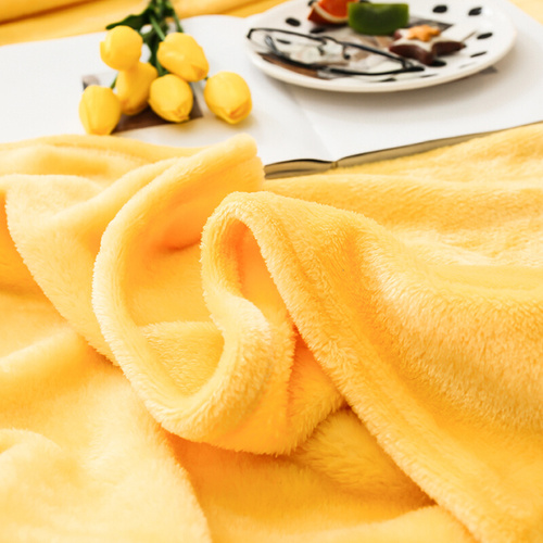 珊瑚绒毯床单人毛毯子空调毛巾被薄款盖毯垫夏季夏天宿舍午睡午休