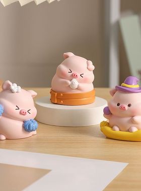 解压萌宠嘟嘟猪卡通办公室桌面摆件公仔装饰礼物学生小儿童玩具