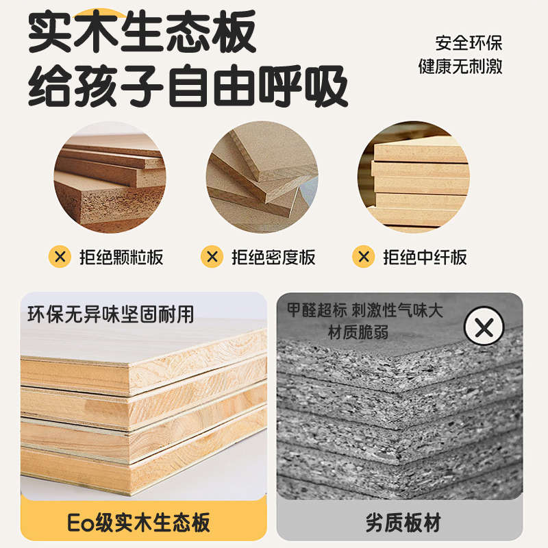 儿童衣柜卧室家用小房间宝宝衣柜粉色实木男女孩收纳柜衣橱包安装 - 图0