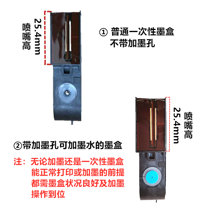 喷码机308 309 218y大喷头墨盒大字体25.4mm一寸头快干墨盒加墨水 - 图2