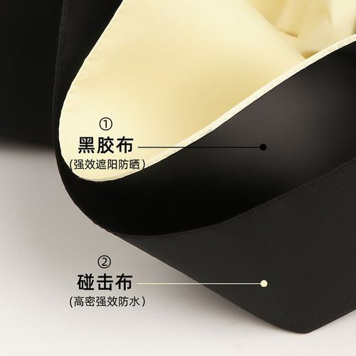 新品 双层全自动遮阳伞黑胶防晒伞防紫外线双层太阳伞晴雨两用女 - 图1