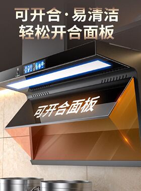 申花油烟机家用厨房大吸力新款免拆洗顶侧双吸静音抽风机抽油烟机