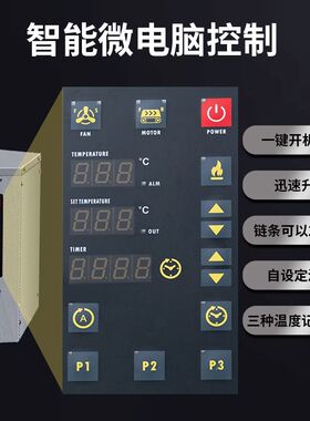 多功能热风循环披萨炉不锈钢内胆商用披萨烤肉机工厂