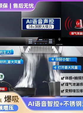 真美油烟机家用厨房大吸力新款抽油烟机欧式顶吸t型出租房壁挂式