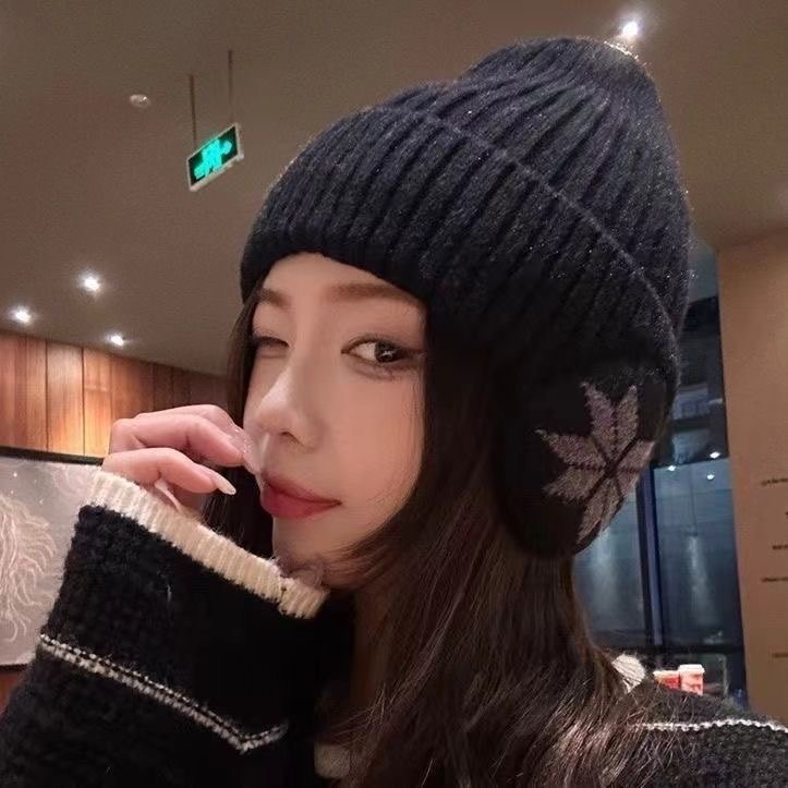 加绒帽子男女毛线护耳帽骑车防风包头帽户外保暖秋冬季弹力针织帽,淘宝优惠券,粉丝福利购,淘宝优惠卷