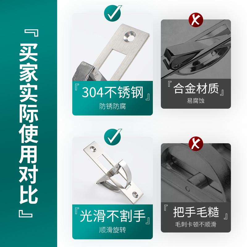 不锈钢隐形暗拉手抽屉旋转拉手配电箱设备柜工业提手XAB86XAC21 - 图1