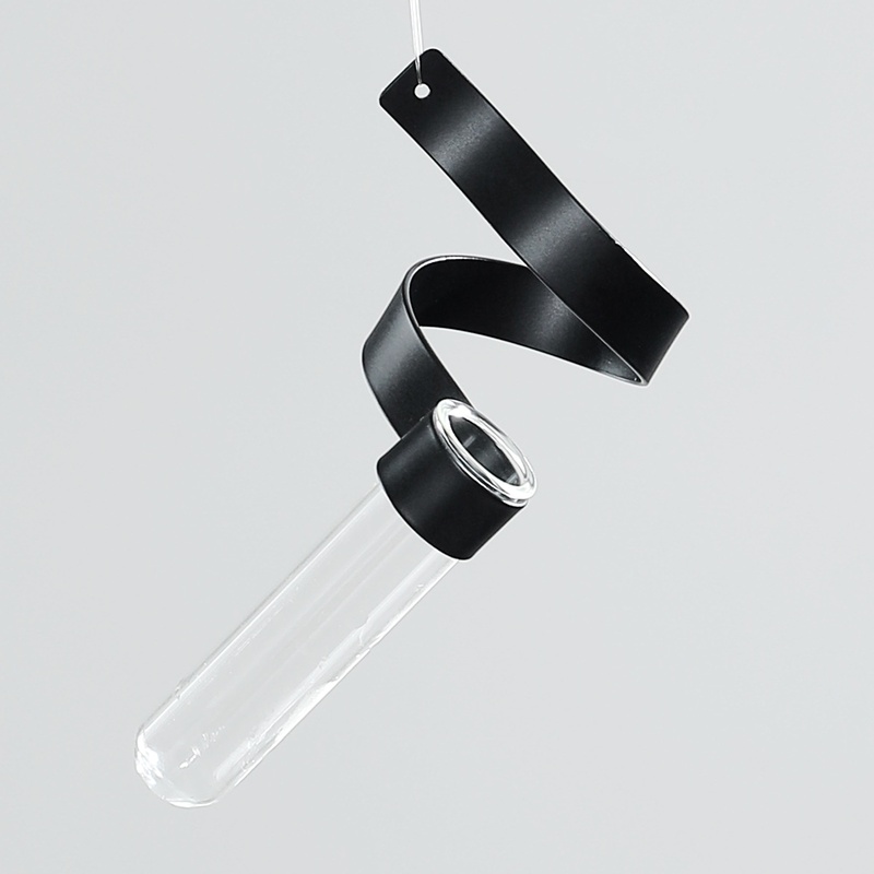 创意玻璃水培植物花瓶摆件铁悬挂批发客厅器试管桌面斜立摆放艺花 - 图2