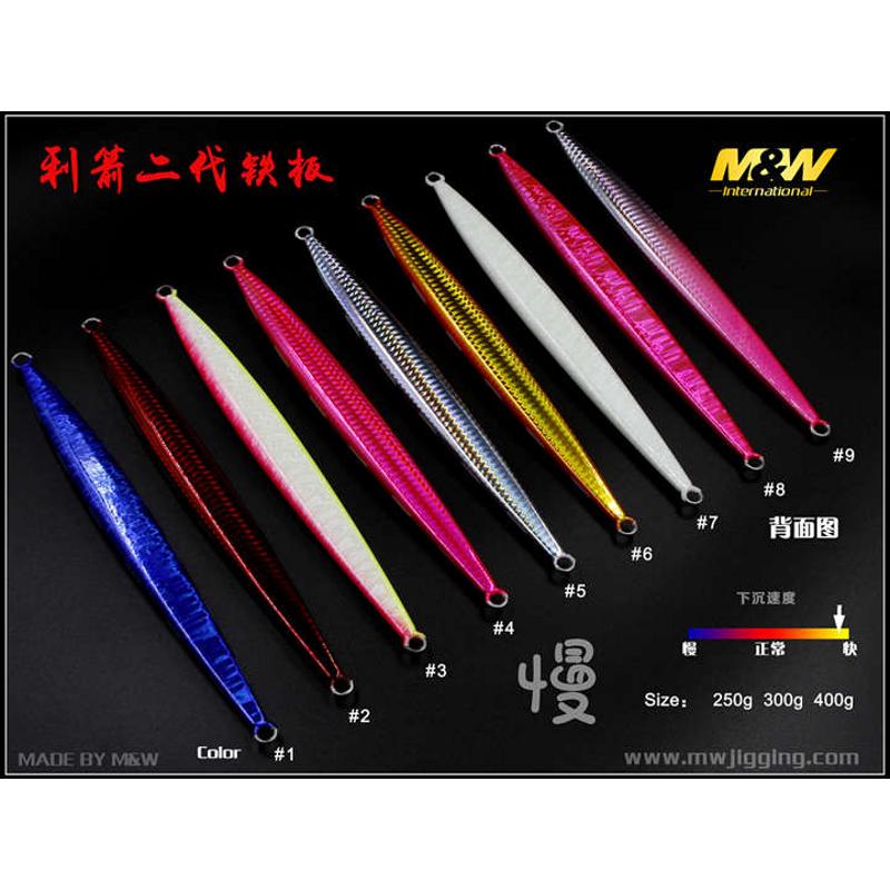 MW JIGGING利箭2代海钓慢摇夜光假饵快抽南油章红路亚长型铁板饵 - 图0