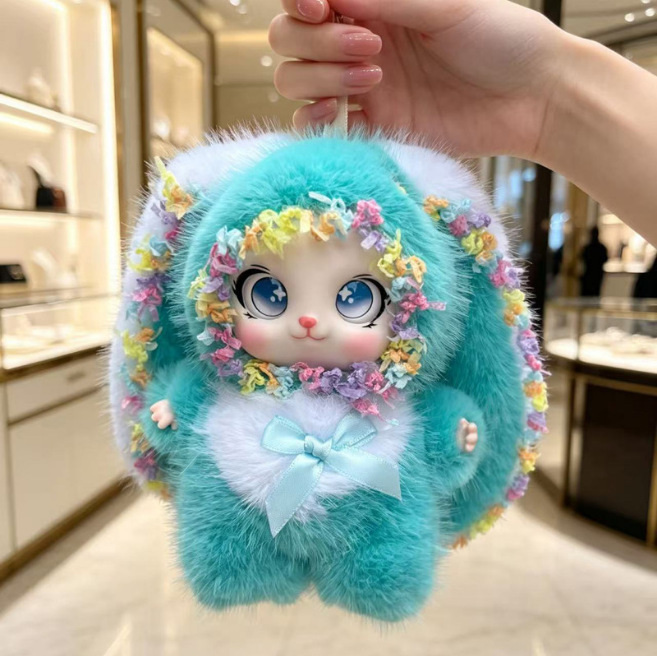 ตุ๊กตาผ้าพลัชรูปกระต่ายน่ารัก รุ่นใหม่ปี 2026 จี้กระเป๋าหูยาว ตุ๊กตาขนฟูน่ารัก ที่ห้อยกุญแจ ของประดับกระเป๋า