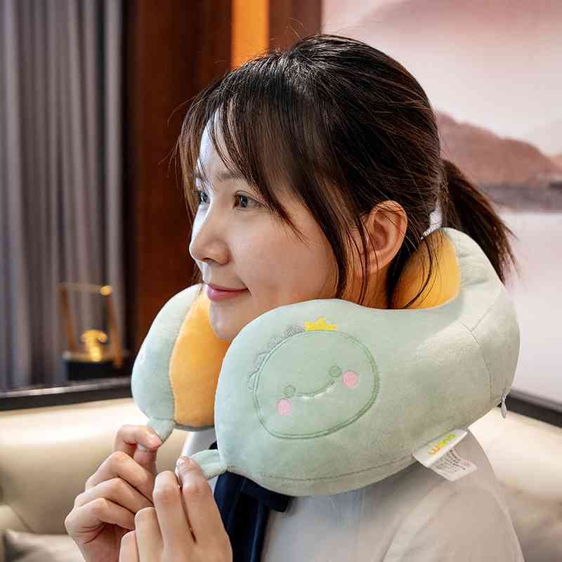 u型枕头护颈枕卡通飞机旅行头枕颈部靠枕便携车用学生颈椎枕头 - 图0