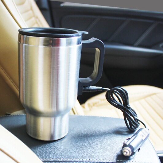 Car water cup 12V car heating thermos cup car electrical appliance 500ml car bottle