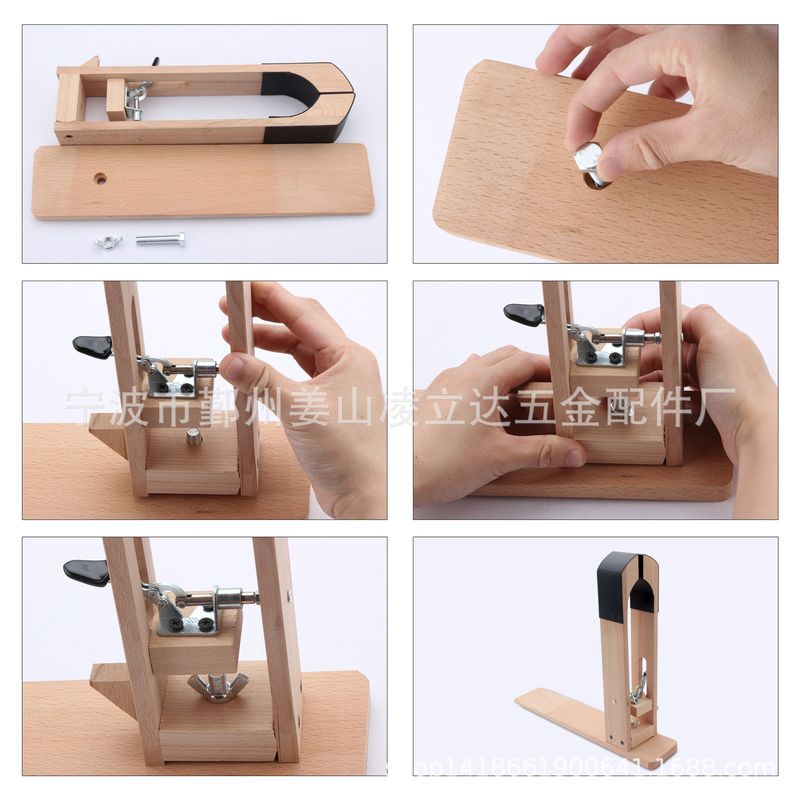 皮革皮具可调节木夹缝缝纫工具套装手工木工具夹DIY皮革手套装 - 图1