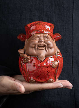 禅意中式福禄寿陶瓷工艺品摆件创意家居客厅玄关电视柜桌面装饰品