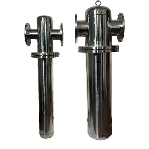 304不锈钢 除油过滤器压缩空气负压过滤蒸汽CTAH级精密法兰过滤器 - 图0