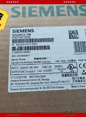【问价】6SL32105FB102UF2西门V90驱动器6SL3