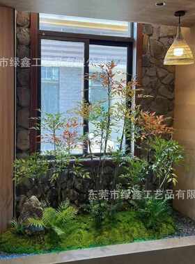 仿真马醉木室内装饰绿植造景大型假吊钟树橱窗天井假植物简约景观