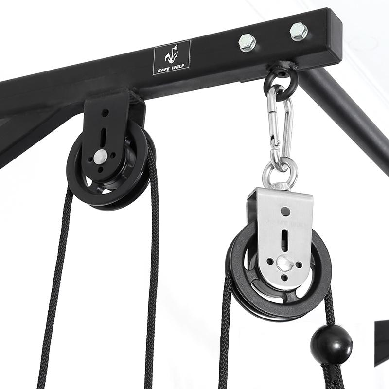 Fitness equipment pulley wire rope stainless steel hanging pulley aluminum alloy groove wheel nylon fitness equipment accessories