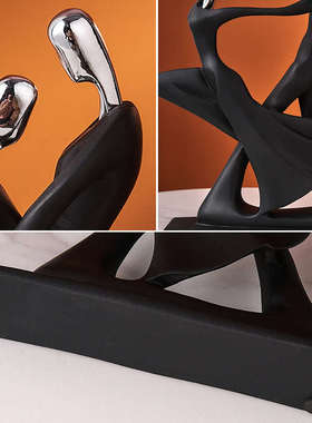 轻奢高档创意艺术人物桌面摆件高级感小众家居客厅电视柜酒柜装饰