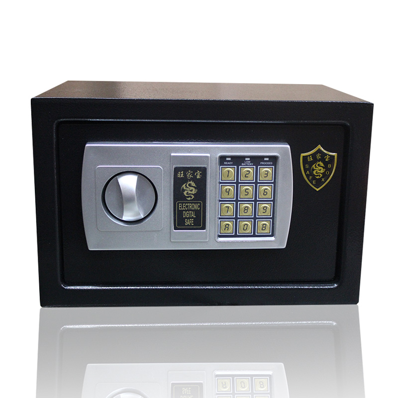 S-20ED保险箱家用小型迷你入墙全钢床头保险柜防盗密码电子保管箱 - 图1