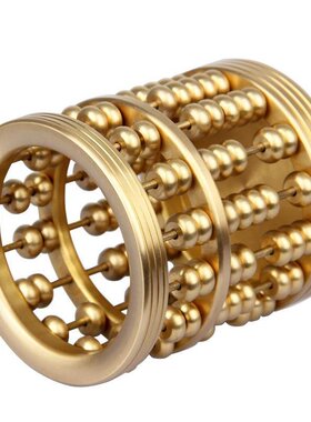 算盘笔筒纯铜创意珠算笔筒文房四宝办公用品年会礼品办公桌摆件