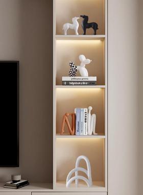 现代软装高级感电视柜子两边摆件高档客厅餐边玻璃酒柜家居装饰品