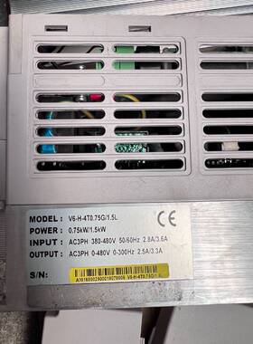询价蓝海华腾V6变频器0.75KW带PG卡