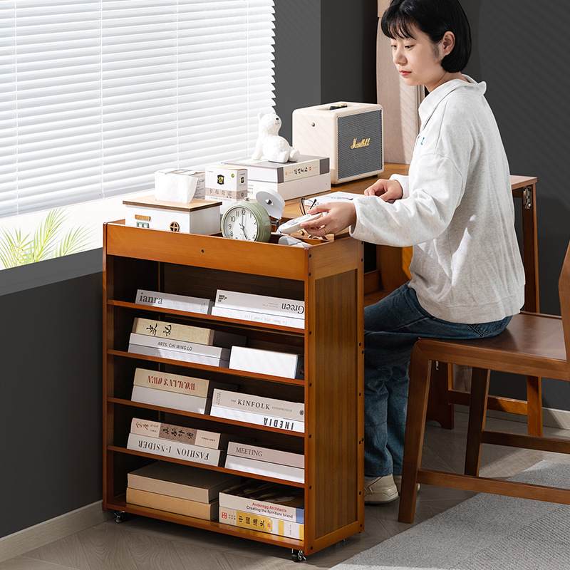 Bookshelf bookcase storage rack with cabinet door storage cabinet cabinet living room display cabinet multi-layer grid floor-standing integrated cabinet