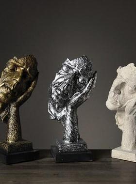 思想者沉思者思考艺术品工艺品家居装饰品雕塑古铜色人物创意摆件