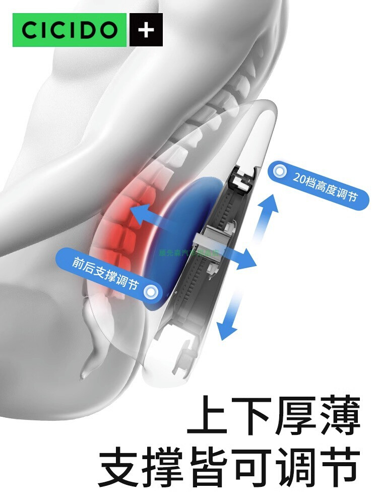 cicido夕多车载腰靠腰托汽车护腰车用腰垫主驾驶靠垫靠背腰部支撑 - 图0