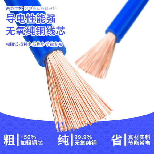 汽车线配电柜电箱线rv电子线多股软铜芯rv电线0.3 0.5 0.75 1平方 - 图0