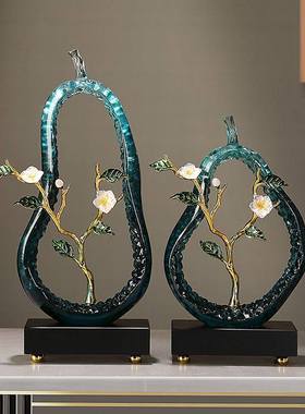 轻奢高档雪梨水果摆件装饰品工艺品电视柜酒柜玄关家居招财欧式