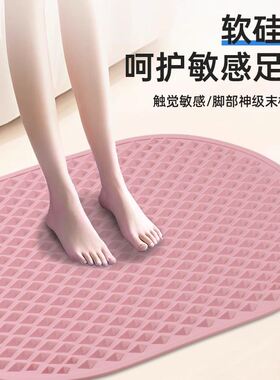 足底按摩软硅胶指压板超慢跑趾压板脚踩款按摩指压垫批发