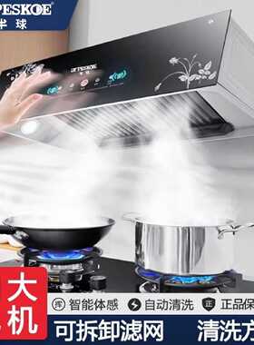 半球中式抽油烟机大吸力壁挂油烟机厨房家用顶吸油烟机出租屋老式