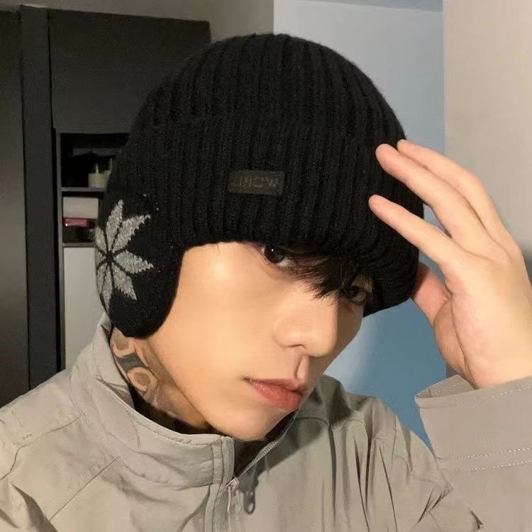 加绒帽子男女毛线护耳帽骑车防风包头帽户外保暖秋冬季弹力针织帽,淘宝优惠券,粉丝福利购,淘宝优惠卷