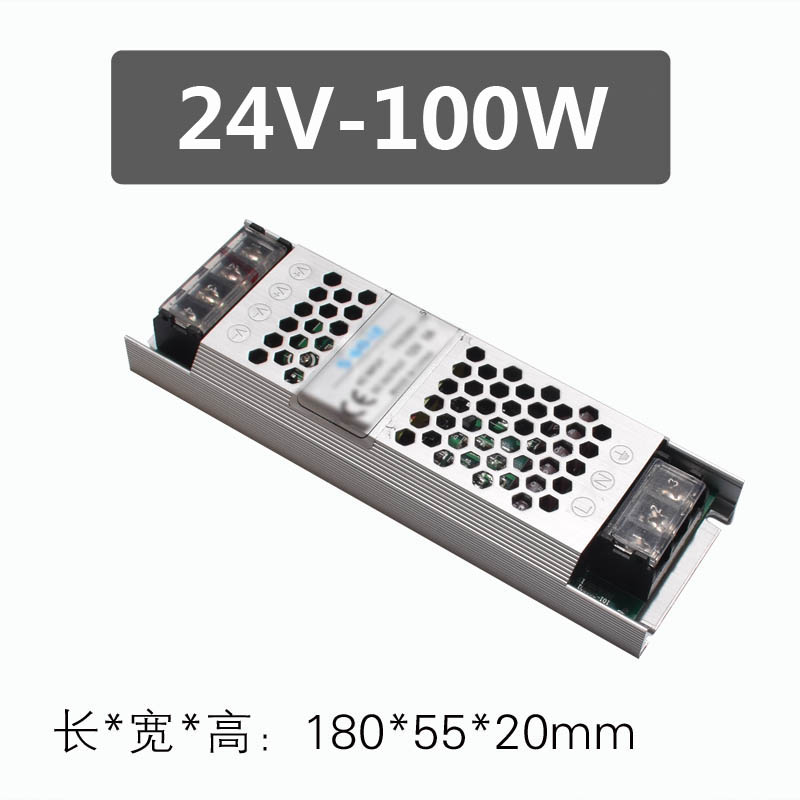 12v24开关电源长薄款长条型灯条拉布灯箱led灯带变压器小体积货架 - 图0