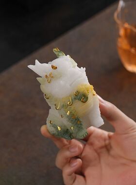 可爱砂岩貔貅招财镇宅摆件
