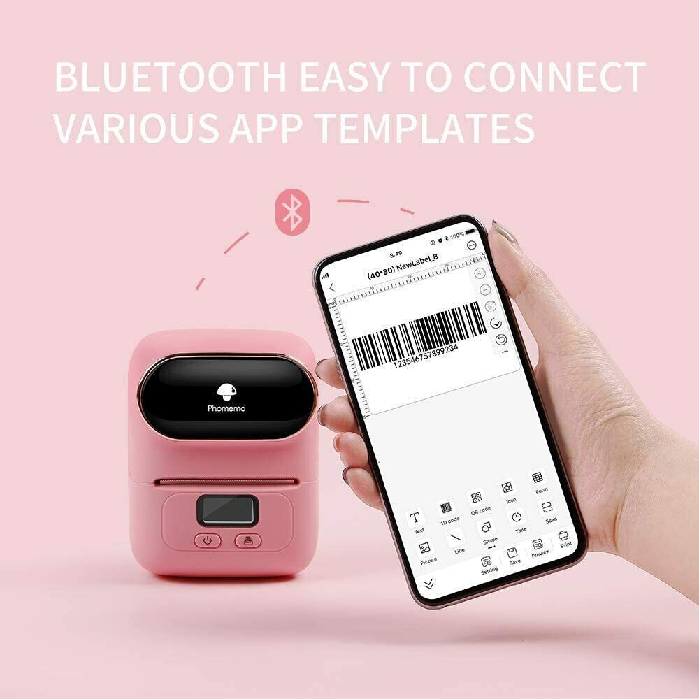 PhomemoM110 Bluetooth label printer wireless thermal printer - 图0