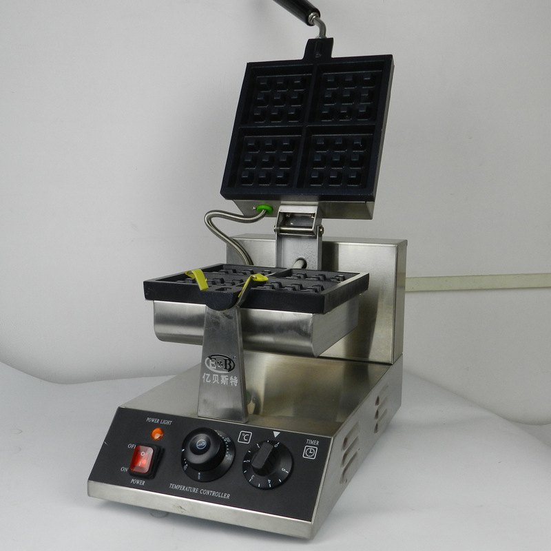 EB-852S商用松饼机方形加厚双面恒温电热方格四片两片华夫饼机 - 图1