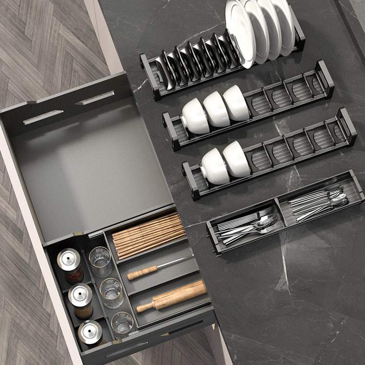 意铂尼【线下同款】魔法抽厨房橱柜抽屉式拉篮厨柜抽屉碗碟收纳,淘宝优惠券,粉丝福利购,淘宝优惠卷