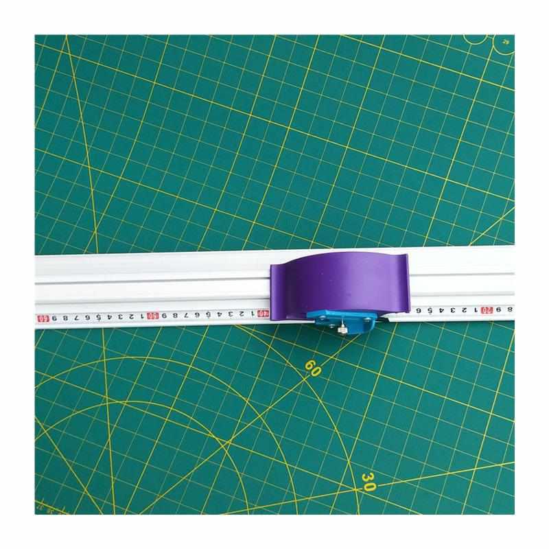广告美工尺切割尺滑动式防护裁切尺子切割刀铝合金裁纸刀裁切工具 - 图3
