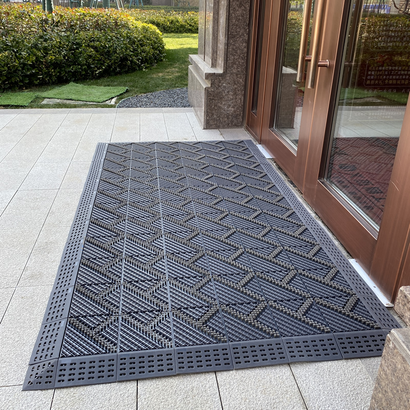 室外防滑门口地垫进门户外防尘塑料入户脚垫防水门外迎宾除尘门垫
