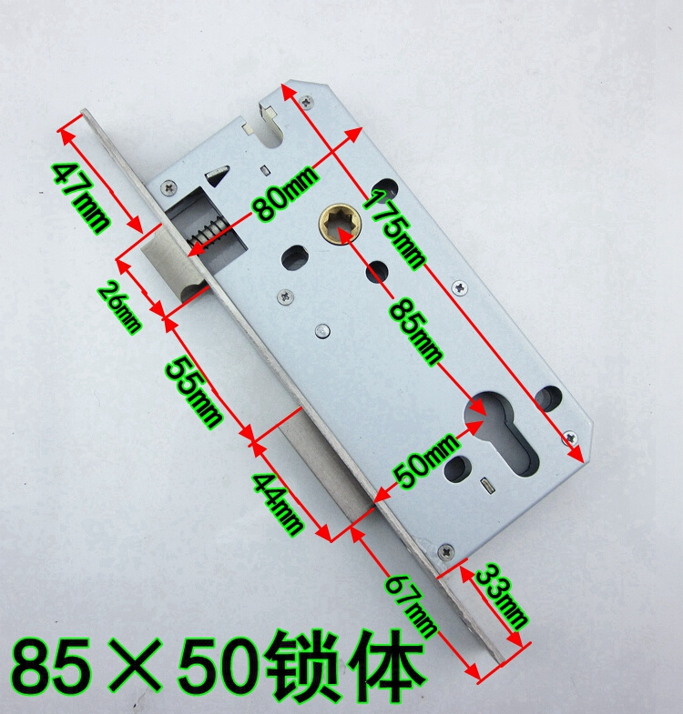 房门锁体执手锁锁体木门锁体8550锁体5085室内木门锁体-图1