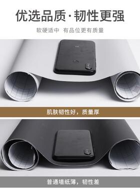 白色肤感膜贴纸橱柜柜子衣柜门桌面改色贴膜壁纸墙纸自粘翻新家具