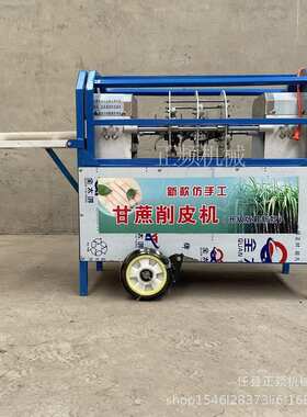 夜市商用全新小型甘蔗削皮机摆摊使用简单仿手工甘蔗刨皮机去皮机
