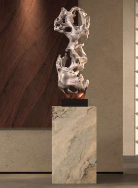 五彩缤纷太湖石摆件新中式创意家居客厅玄关酒店民宿装饰品售楼处