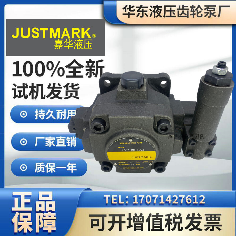 JUSTMARK嘉华HVP-30-FA3液压油泵HVP-40-FA3叶片泵HVP-20-FA3 FA2-图0