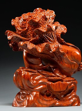 花梨木雕白菜摆件客厅公司办公室红木白菜装饰品店铺开业乔迁送礼