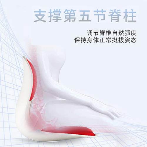 柯柏蓝人体工学矫姿护腰坐垫办公腰靠久坐不累透气撑腰托椅子靠背 - 图0
